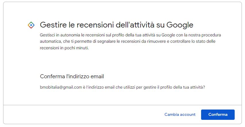 Come Rimuovere Recensioni Negative da Google EasyStar Accedi con l'account Google
