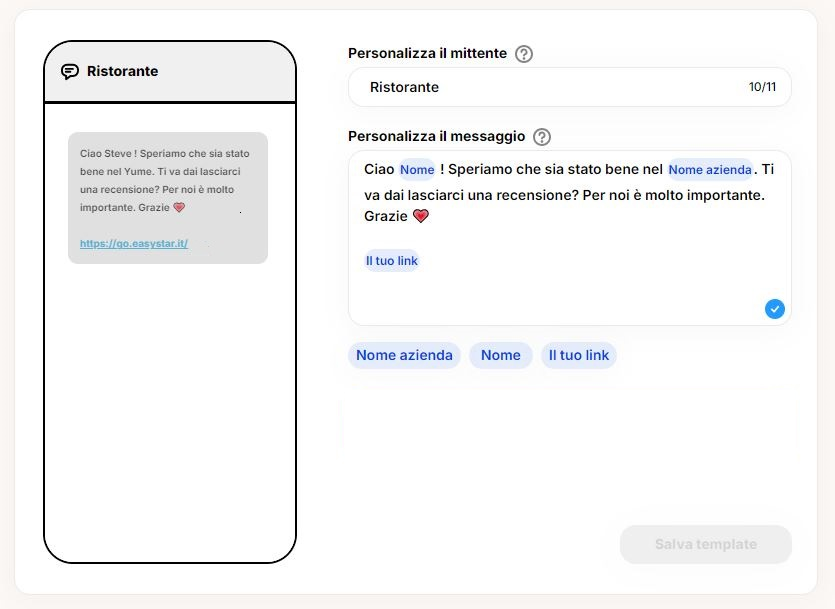 Piattaforma Marketing per Ristoranti EasyStar Piattaforma Marketing per Ristoranti EasyStar